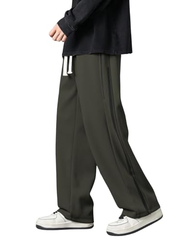 GRECIILOOKS Mens Regular Track Pants (GL-TP-1043_Green
