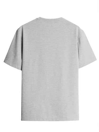 ADRO Men's Biker Design Printed 100% Cotton T-Shirt - Regular Fit, Printed T-Shirts for Men (RN24-KTM-GR_Grey)