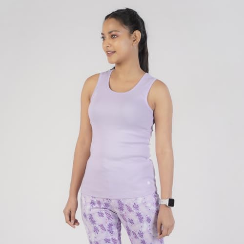 Rupa Colors Playsure Solid 100% Combed Cotton Rib Fabric, Womens Tank Top, Sleeveless Pack of 1
