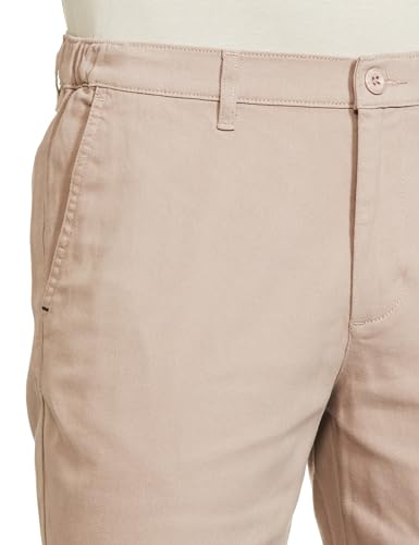 The Indian Garage Co Men Slim Fit Solid Mid-Rise Chino Shorts Rose