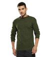 Aarika Mens Winter Wear Dark Green Colour Solid Woolen Sweater-(S-L)-(St-M-Md-06-D-Green-M)