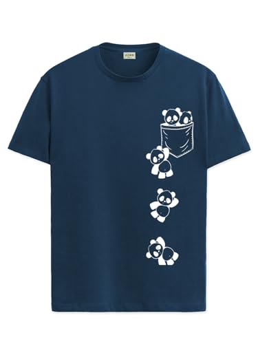 ADRO Tshirt for Men | Printed T Shirt for Men | 100% Cotton T-Shirt |Printed T Shirt | T-Shirts | RN24-POC-SB-S Teal
