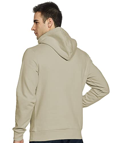 ADRO Men's You Decide Printed Hooded Neck Cotton Hoodies Sweatshirts (H21-M-DEC-CH_Beige)