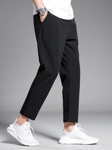 Greciilooks MenS Loose Mid Rise Track Pant | Trouser Pant | Sports | Stylish Black
