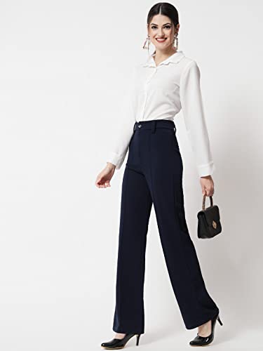 KOTTY Women Regular Fit Multicolor Viscose Rayon Trousers