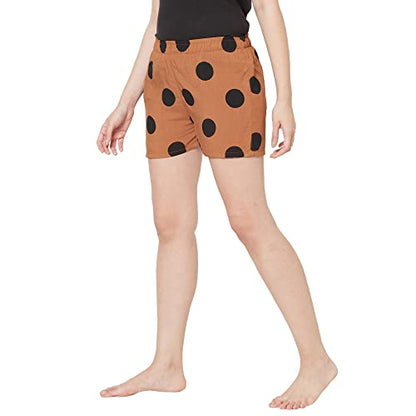 Sweet Dreams Womens Regular Shorts (OCW-2352A_Brown