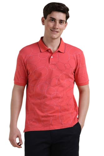 Allen Solly Men Regular Fit Printed Casual Cotton Half Sleeve Protective Gear