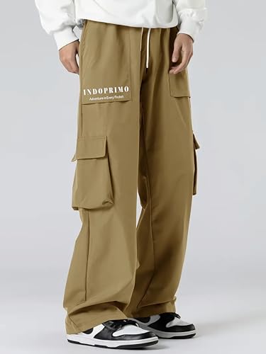 Indoprimo Regular Casual Pants (Miami-Cargo Men_Cream