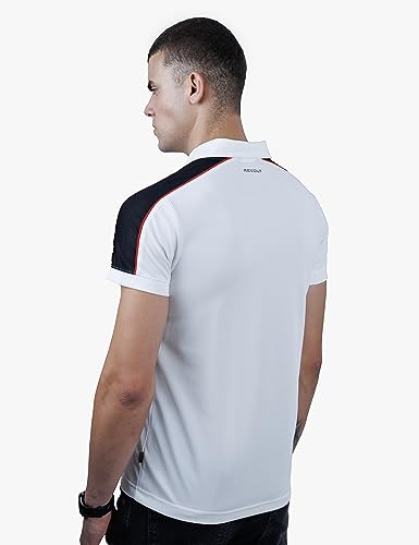 REVOLT Solid Slim Fit Men's Soft & Comfortable Polo T-Shirt-with Logo Branding