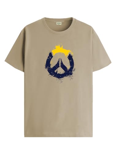 ADRO Mens Printed T-Shirt for Men | R22-M-PC-BE-XL Beige