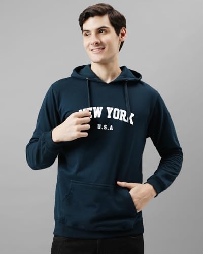 ADRO Men's Printed Hoodie | Cotton | Green Olive | Size 34 | Model H24-NEW-OL