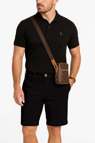 Greciilooks Casual Men Shorts | Rich Regular Fit Solid Short With Side Pockets | Relaxed Fit Half Pants | Mid Rise Waist Black