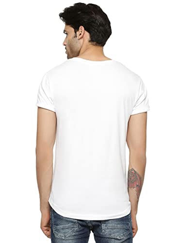 ADRO Astronaut Graphic Design Mens Printed T-Shirts (RNR-M-Moon)