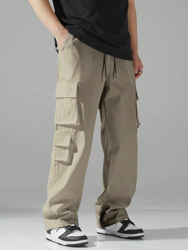 Tagas Men Cargo Pants || Trousers Casual Pant || Cargo Pant || Pant || Track Pant For Man ||Men Cargo Pants Cotton||(Mc-9) Khaki