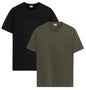 ADRO T Shirts Pack of 2 Mens Tshirts Cotton T Shirts for Men Tshirt T-Shirts Combo T Shirts Tshirts for Men Plain Solid Tshirts