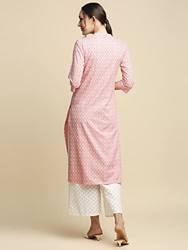 anubhutee Women Rayon Regular Straight Kurta