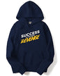 ADRO Men's Cotton Neck Hooded Sweatshirt (H21-M-REV-NB_Navy_XL)
