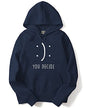 ADRO Men's Cotton Neck Hooded Sweatshirt (H21-M-DEC-NB_Navy_S)