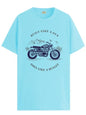 ADRO Men's Royal Bike Design Printed 100% Cotton T-Shirt - Regular Fit, Printed T-Shirts for Men (RN24-RYL-MI_Mint_XL)