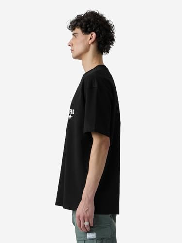 The Souled Store Top Gun: Need for Speed Men and Boys Short Sleeves Round Neck Black Graphic Printed Cotton Oversized T-Shirts