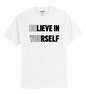 ADRO Believe in Yourself Design Printed T-Shirt for Men (RNR-S36-YOU-WH_White_XL)