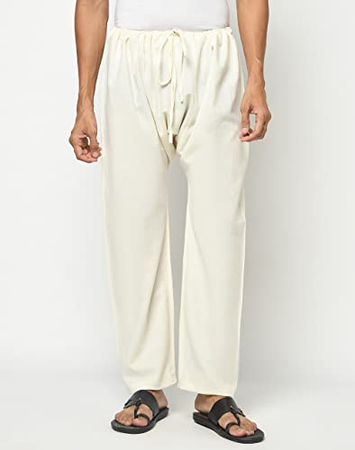Fabindia MenS Relaxed Pants (101787902_Natural