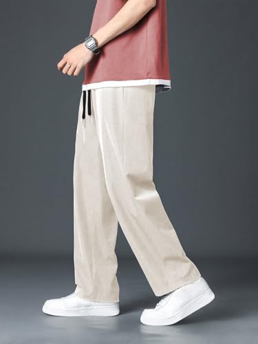 Greciilooks Men Regular Mid Rise Track Pant Stretchable Loose Fit Gym Joggers Korean Style Workout Pants With Trendy Gym & Stree