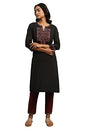 W for Woman Women's Cotton Solid Regular Kurtas