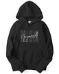 ADRO Men's Cotton Neck Hooded Sweatshirt (H22-M-INV-BL_Black_XL)