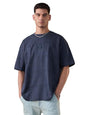 The Souled Store Avatar: Air Bender Men and Boys Short Sleeves Round Neck Blue Applique Pathed Woven Badge Casual Streetwear Cot