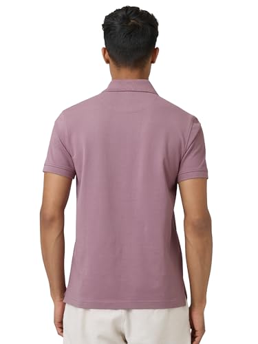 XYXX Mens Cotton Solid Regular Fit T-Shirt (XY_CR14_Polo Tshirt_1_Rose Blush