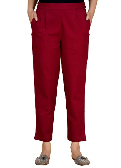 Digital Shopee Women Casual Formal Western Stylish Rayon Trouser Regular Fit Plain Pants Lowers Bottom Wear Office Wear |Ds-Pant