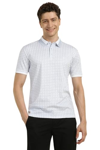 Allen Solly Men Regular Fit Printed Polo Neck Protective Gear