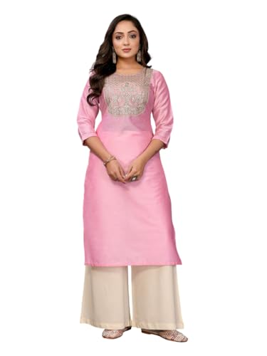 rangita Women's Rayon Blend Embroidered Regular Kurta