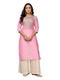 rangita Women's Rayon Blend Embroidered Regular Kurta