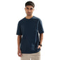 Nobero MenS Self Design Oversized Fit T-Shirt (1M-Twts-R0102_Navy Blue