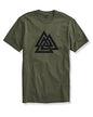 ADRO Triangle Mens Printed T-Shirt (RNR-M-TKT-OL_Olive_XL)