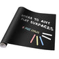 YAJNAS Black Chalkboard Sticker for Kids | Removable Wall-Mounted Blackboard for Home, School, Office | Includes 5 Colorful Chal