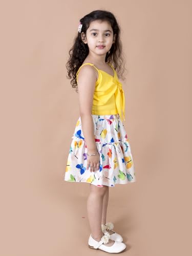 Pspeaches Viscose Rayon Western Skirt Set Multicolour