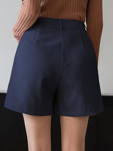 Greciilooks WomenS Western Shorts  Trendy Knee Length Casual Bottoms | Relaxed Fit Summer Shorts For Girls & Women Blue