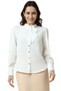 Allen Solly Women Formal Cotton Full Sleeve Stretch Skirt