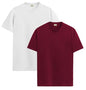 ADRO T Shirts Pack of 2 Mens Tshirts Cotton T Shirts for Men Tshirt T-Shirts Combo T Shirts Tshirts for Men Plain Solid Tshirts