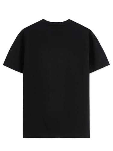 ADRO Men's Solid Regular Fit T-Shirt (RN24-NKY-BL_Black