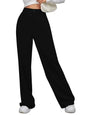 Toochki Trousers for Women | Womens High-Waist Pant | Korean Style Trouser | Black | Bottom