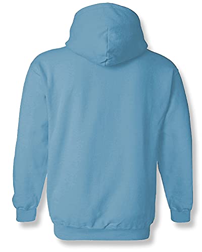 ADRO Men's Cotton Neck Hooded Sweatshirt (H20-M-DBA-SK_SkyBlue)