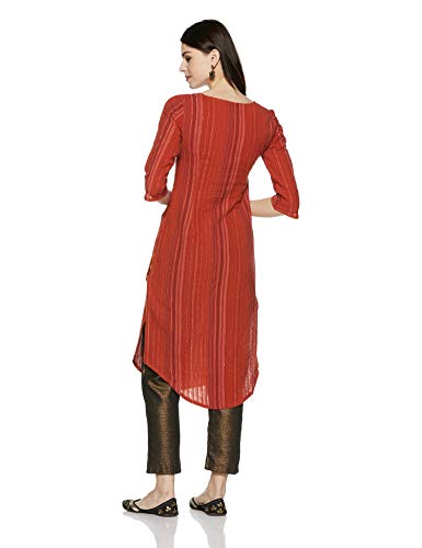 Aurelia Women's Asymmetrical Hemline Kurta