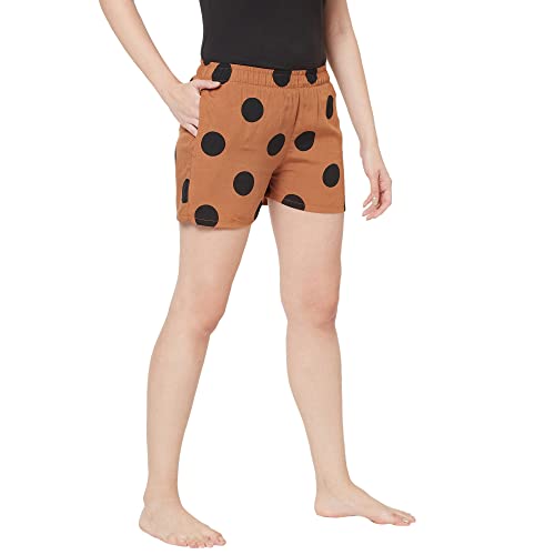 Sweet Dreams Womens Regular Shorts (OCW-2352A_Brown