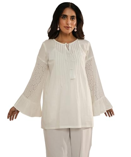 Libas Womens Solid Cotton Straight Kurti For Women