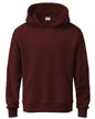 ADRO Men's Cotton Neck Hooded Sweatshirt (H24-PLN-MR_Maroon