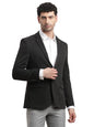 Turtle Men Poly Viscose Casual Black Blazer